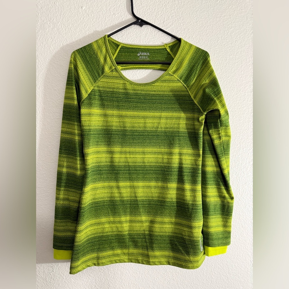 ASICS Women's Vibrant Green Long Sleeve Top